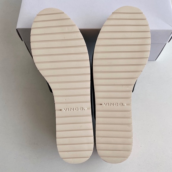 ✨New VINCE James B Leather Platform Slide Sandals 9M - Picture 9 of 10